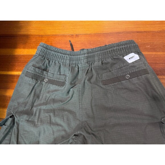 WTAPS Ripstop Jogger Tech Pants Olive Green Size Men's 02 Cargo Pockets - Picture 7 of 13